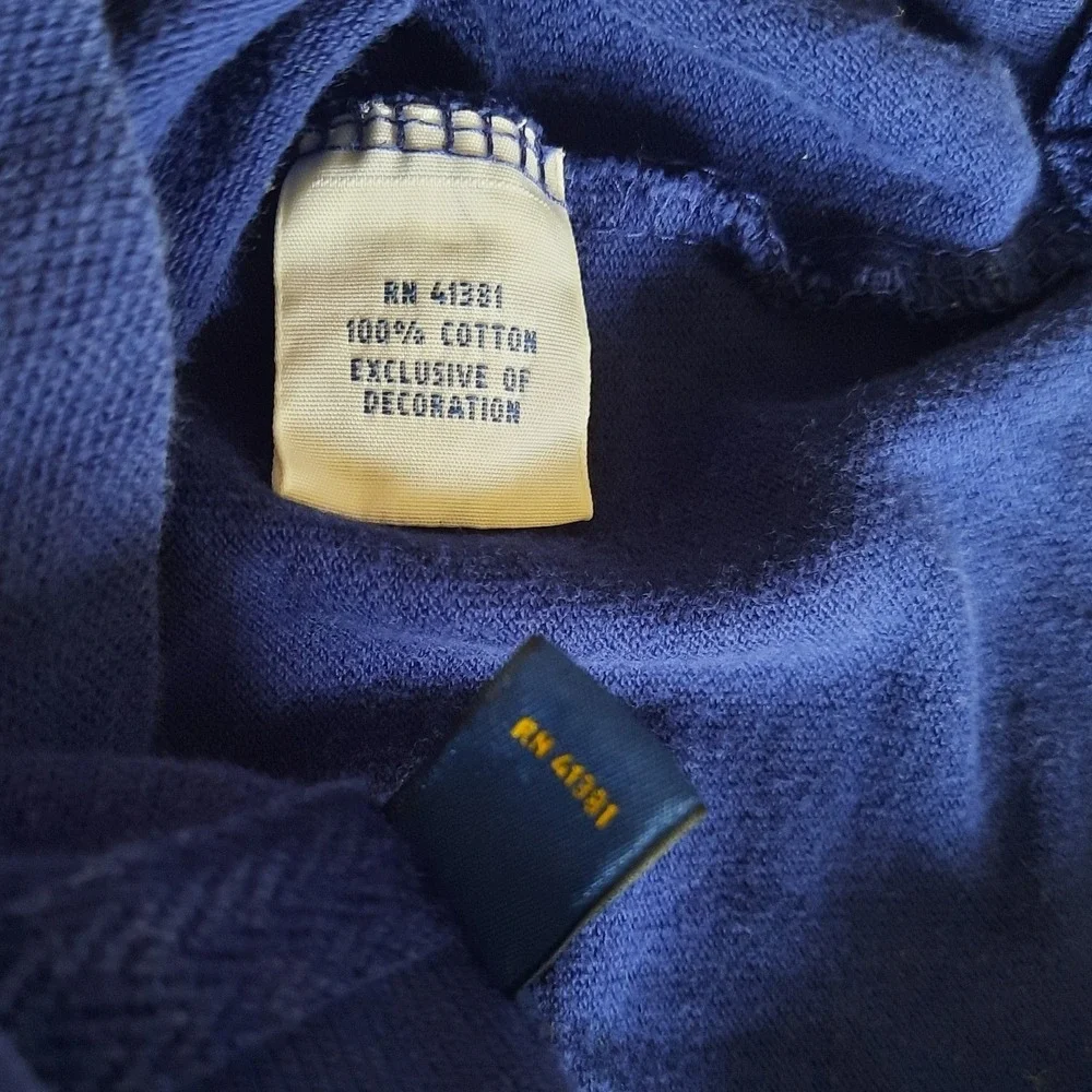 Polo Ralph Lauren Big Pony Royal Blue Knit Short Sleeve Polo Shirt XXL 3 Patch